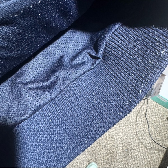 Munsingwear An Original Penguin Navy Zip-Up Jacket Outdoor Hiking Work Warmth - Picture 7 of 7